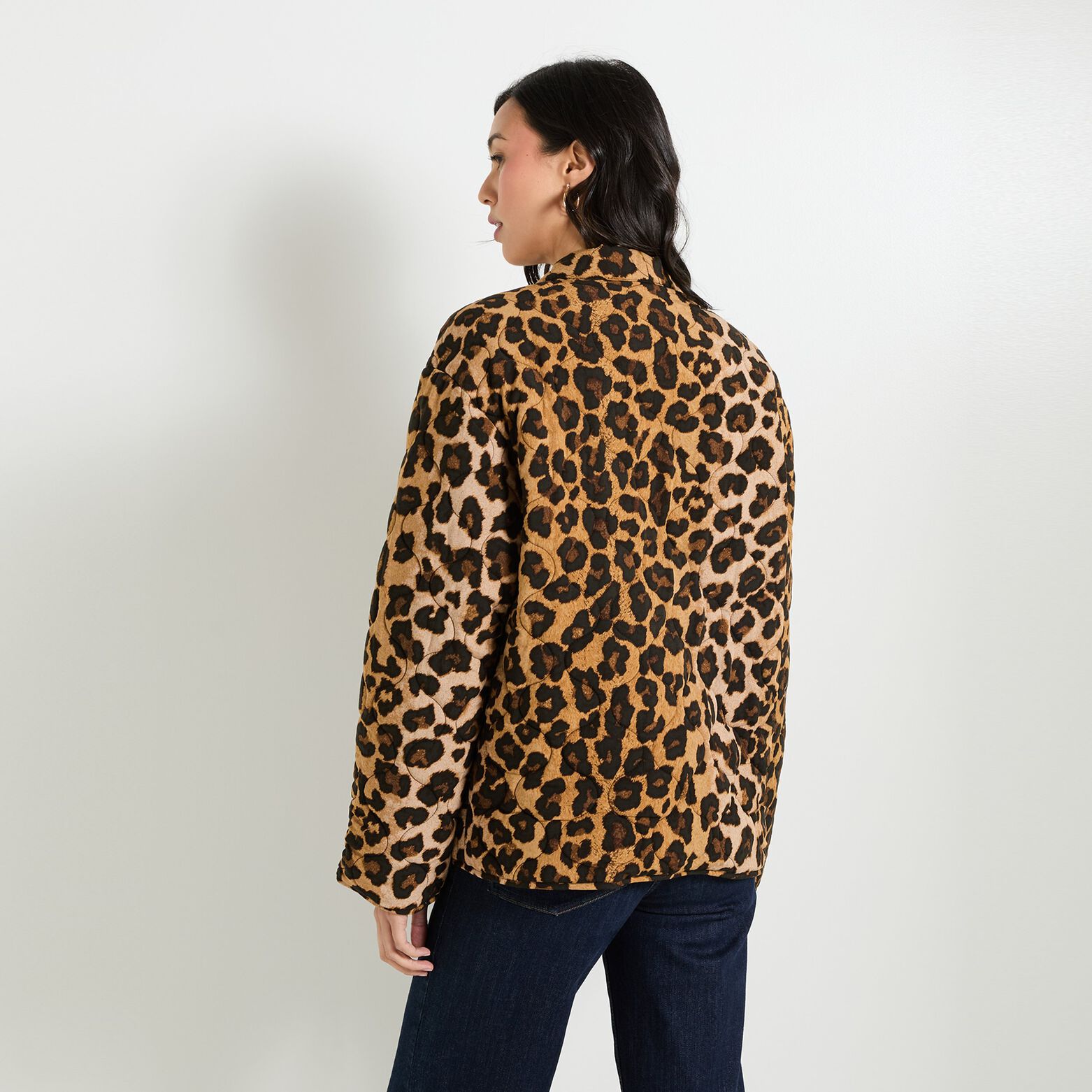 Veste matelassée imprimée femme