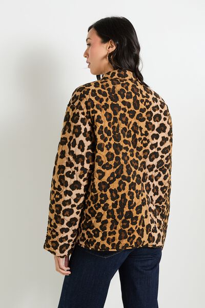 Veste matelassée imprimée femme
