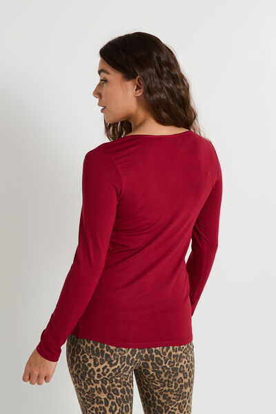 T-shirt col V femme