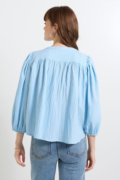 Chemise manches ballon femme