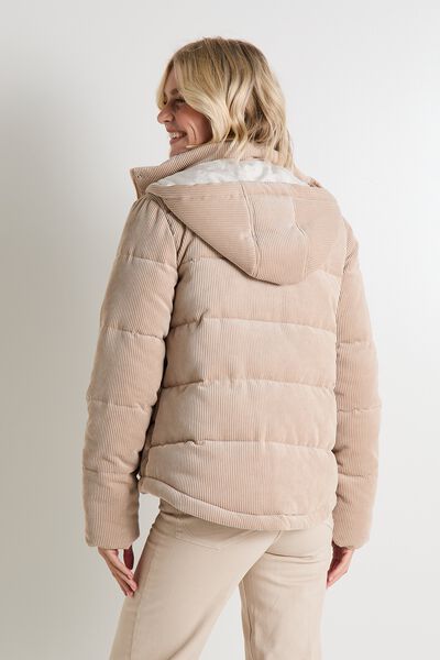 Doudoune velours femme