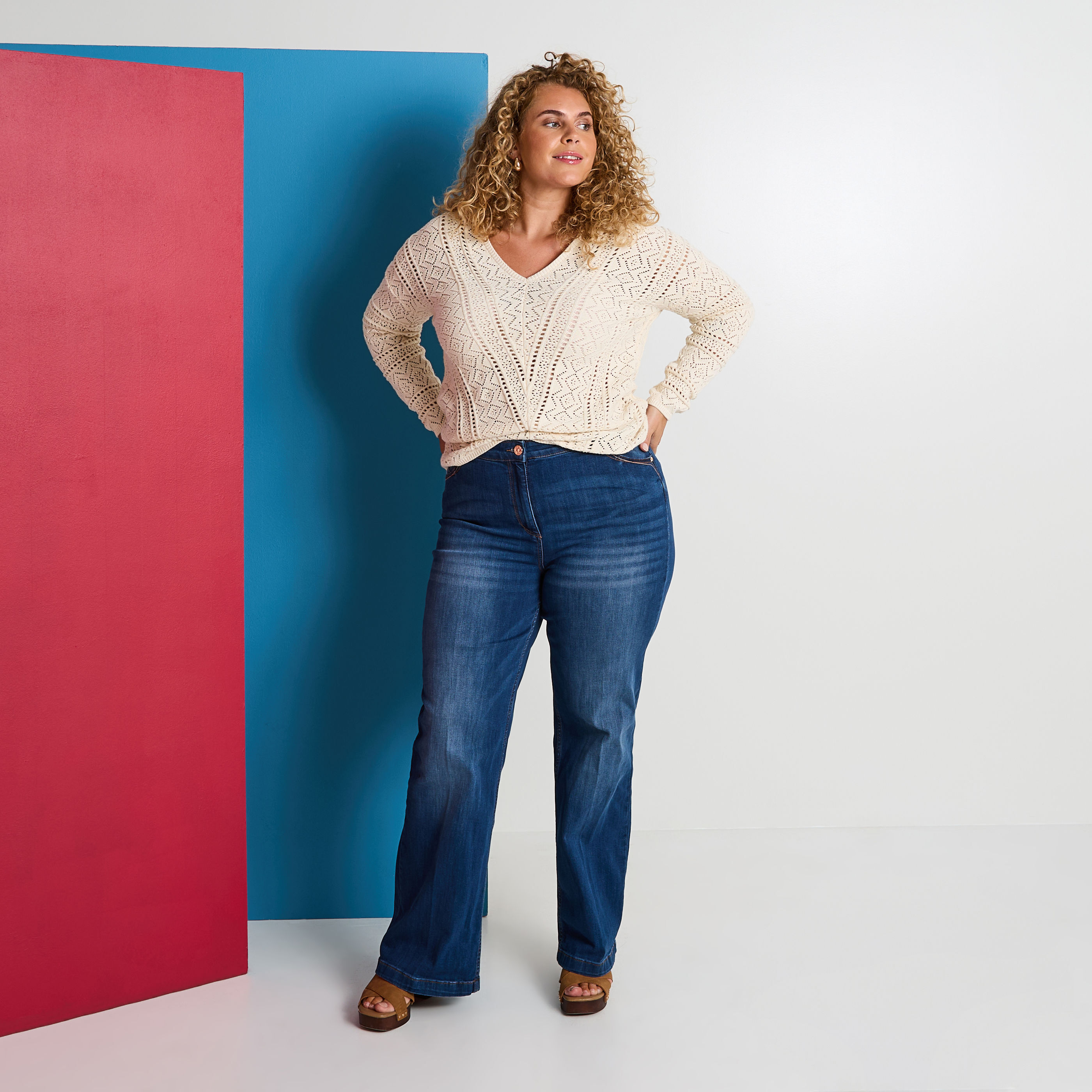 Jean flare WOODSTOCK F02 femme