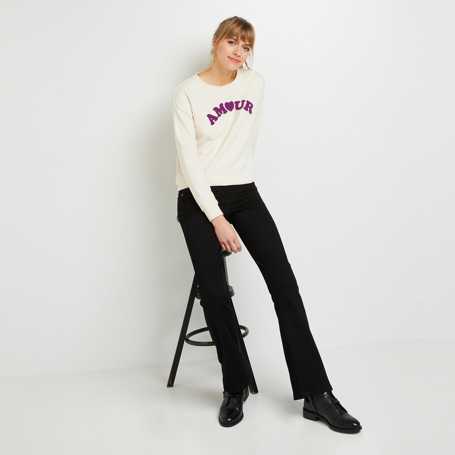 Sweatshirt Amour femme