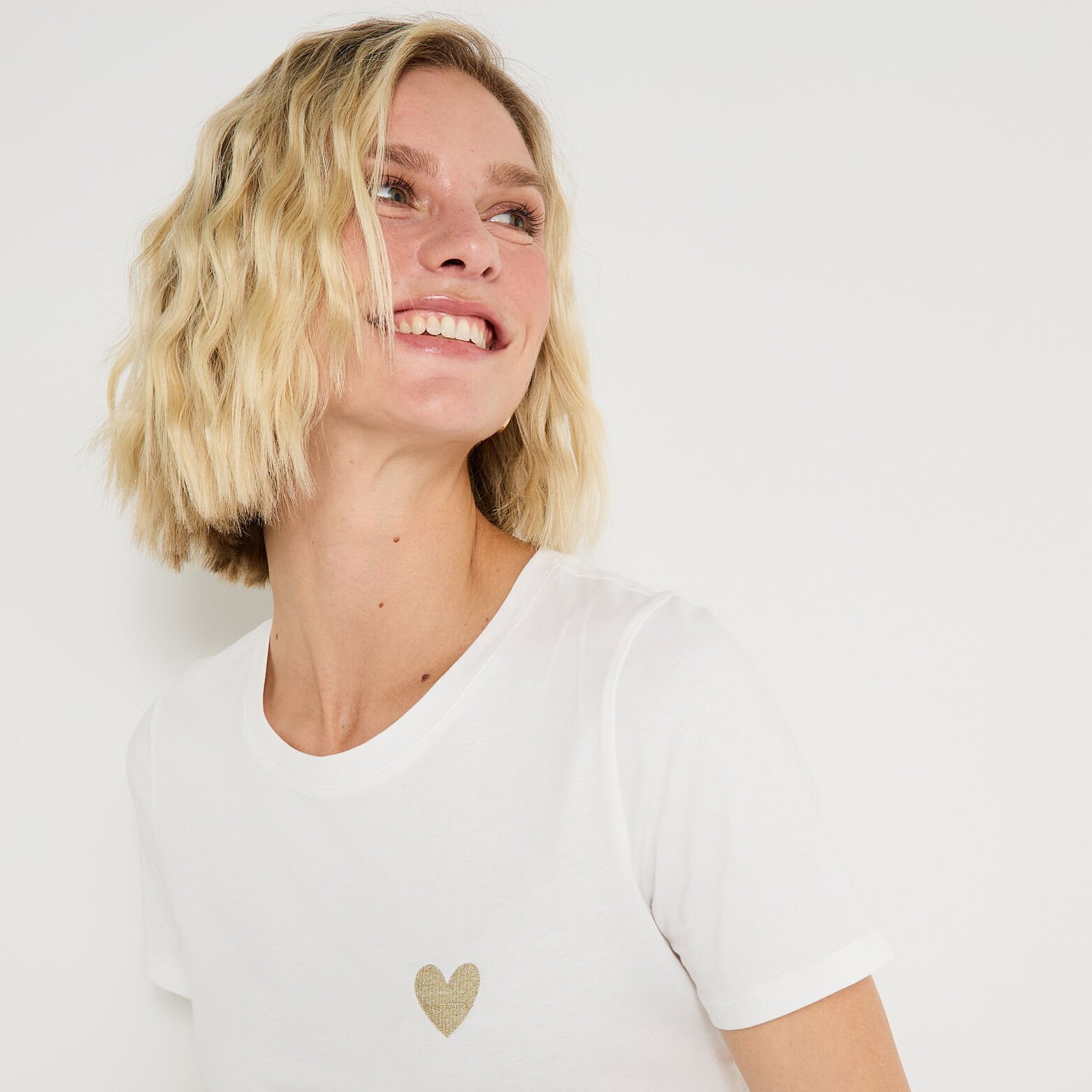 T-shirt col rond femme