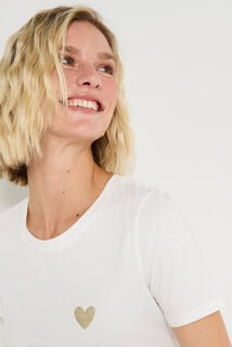 T-shirt col rond femme