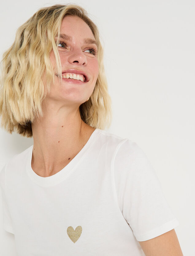 T-shirt col rond femme