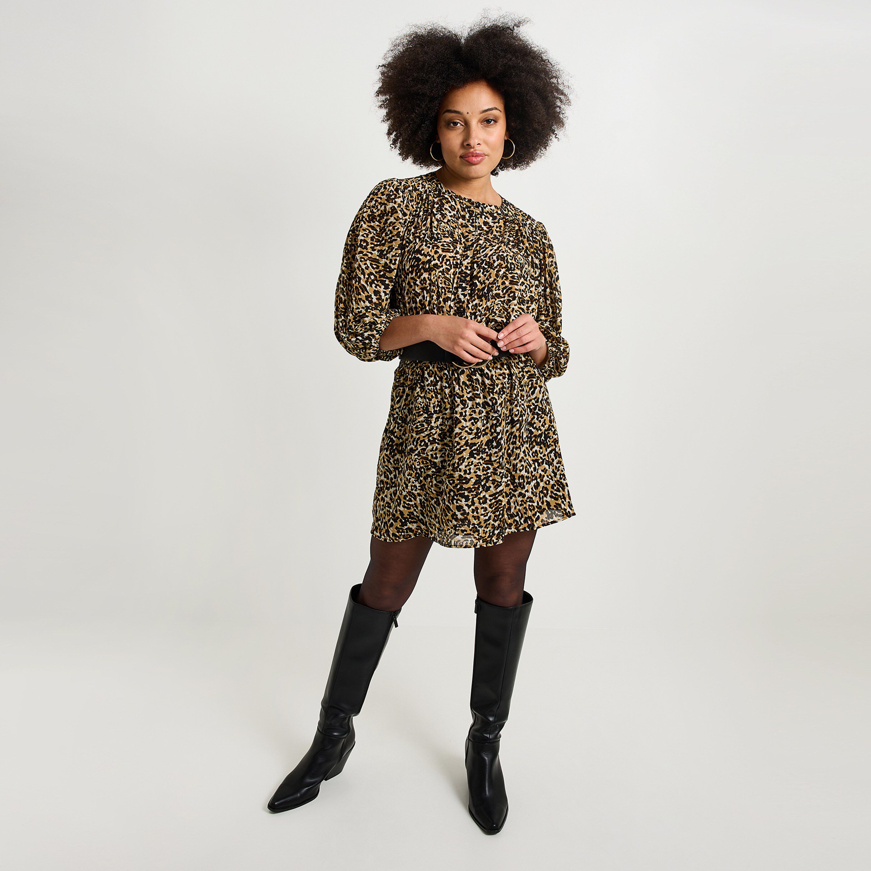 Jupe imprim&eacute; l&eacute;opard femme