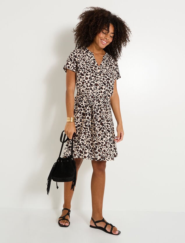 Robe imprimé animalier femme