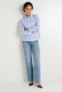 Chemise rayée femme