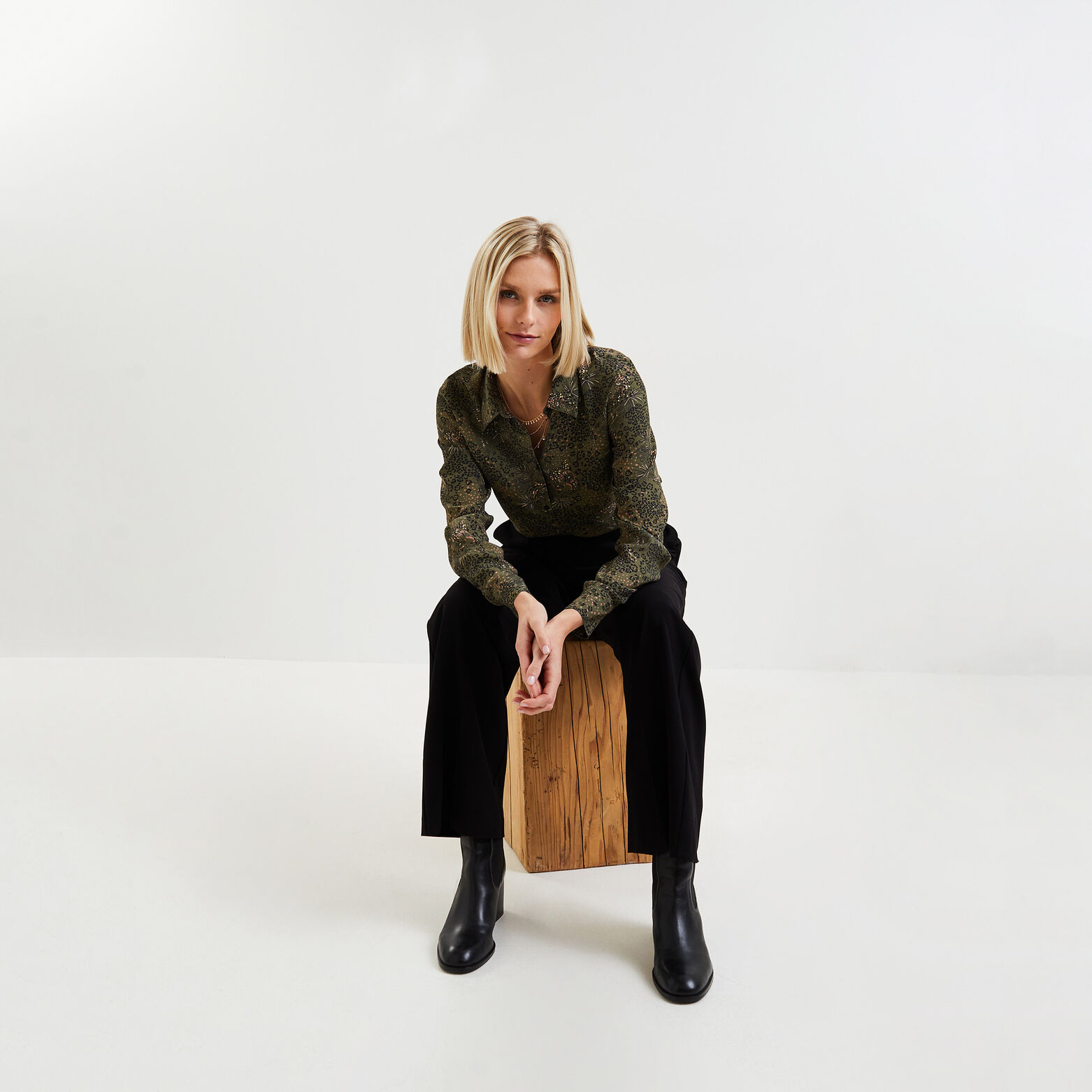 Chemise imprimée femme