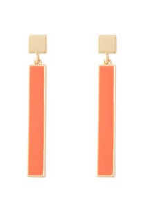 Boucles d'oreilles à tige orange