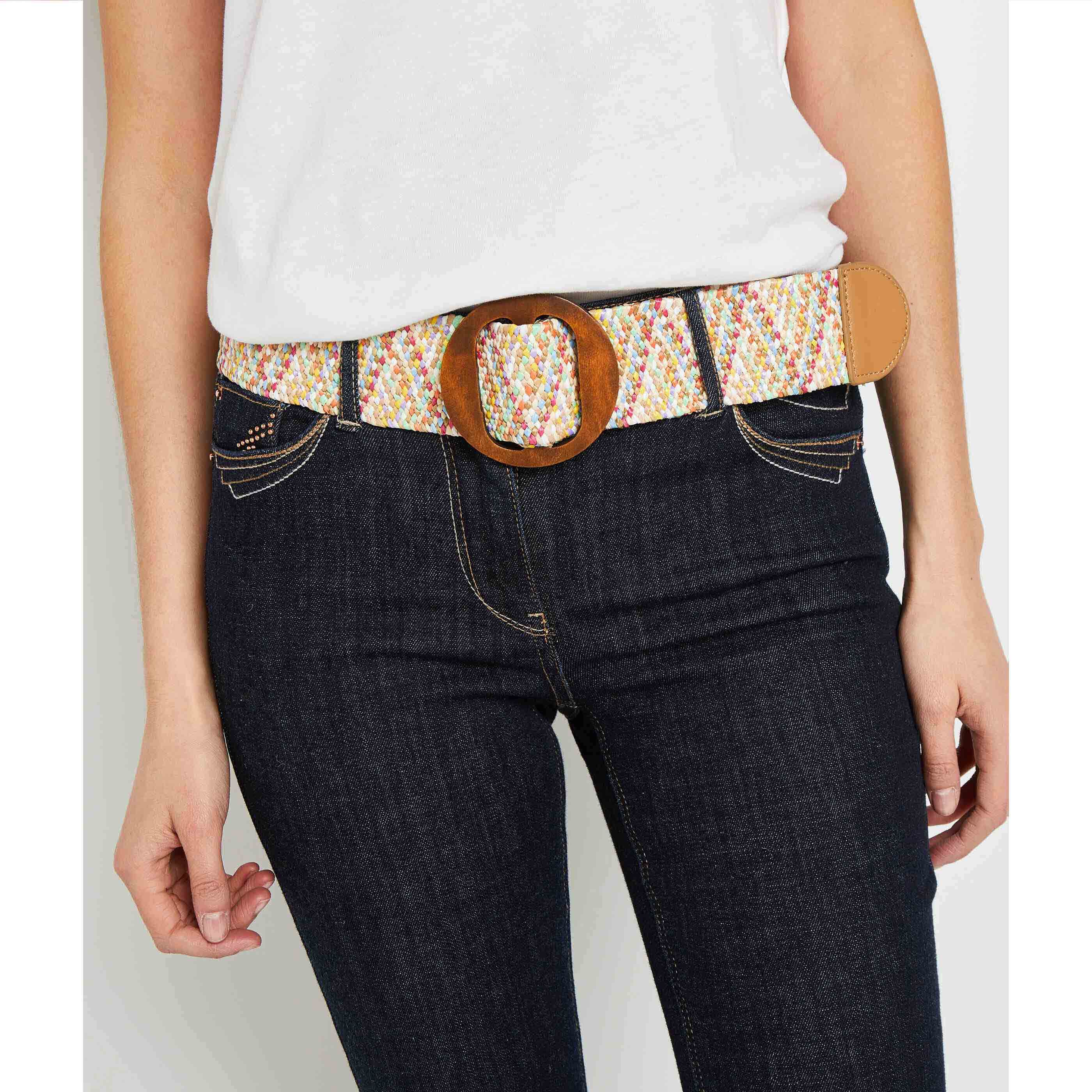 Ceinture multicolore 2025 femme