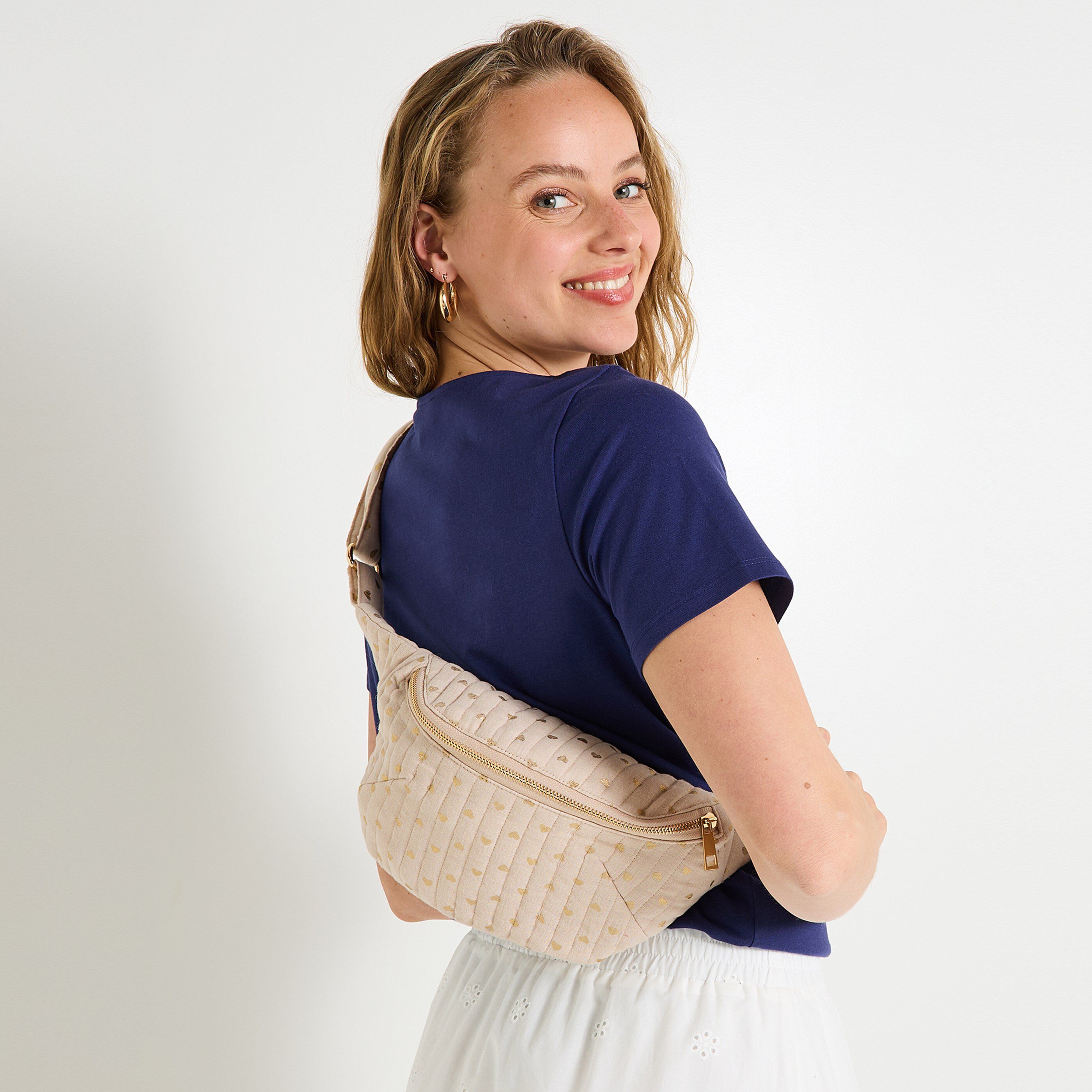 Sac banane en coton femme