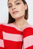 Pull Col rond à Rayures femme