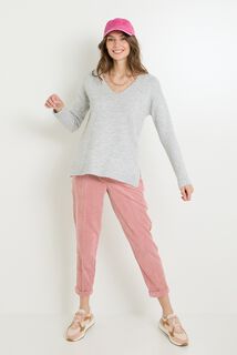 Pantalon velours à pinces femme