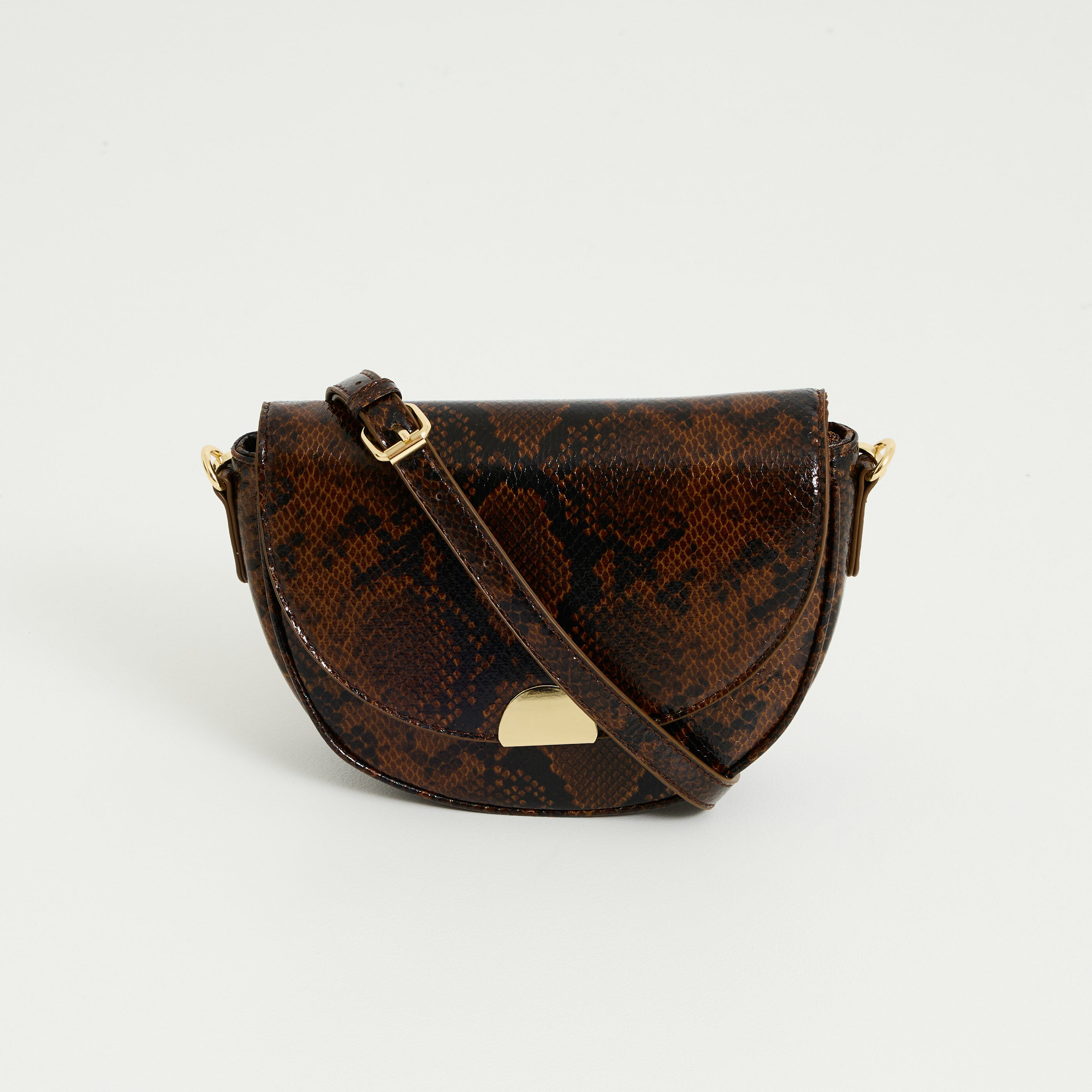 Sac &agrave; rabat motif serpent femme