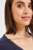 Pull col V femme