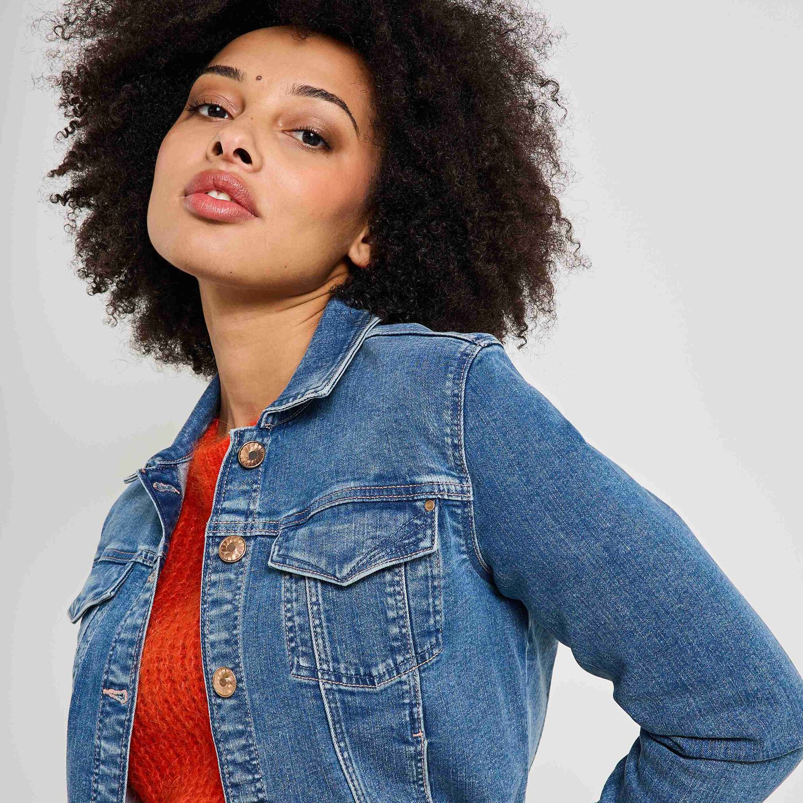 Veste en denim femme