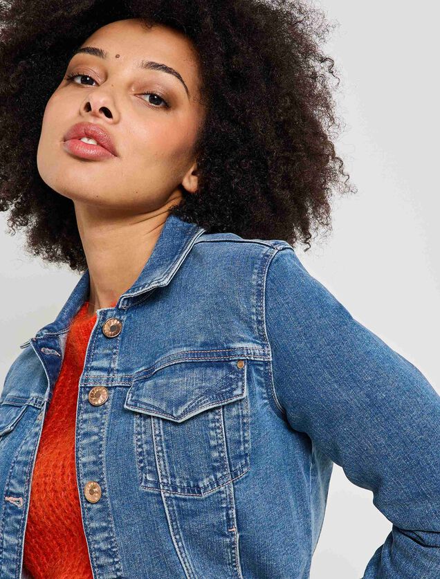 Veste en denim femme