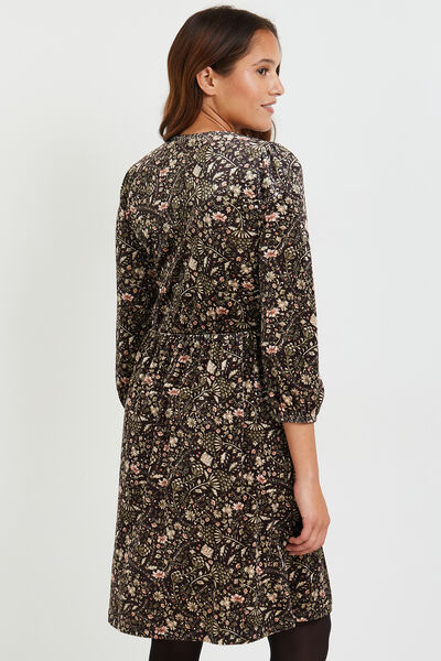 Robe imprimée en velours femme
