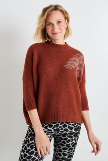 Pull col rond femme
