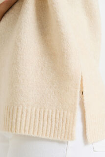 Pull col V femme