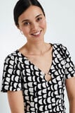 Tshirt imprimé géométrique femme
