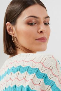 Pull maille ajourée femme
