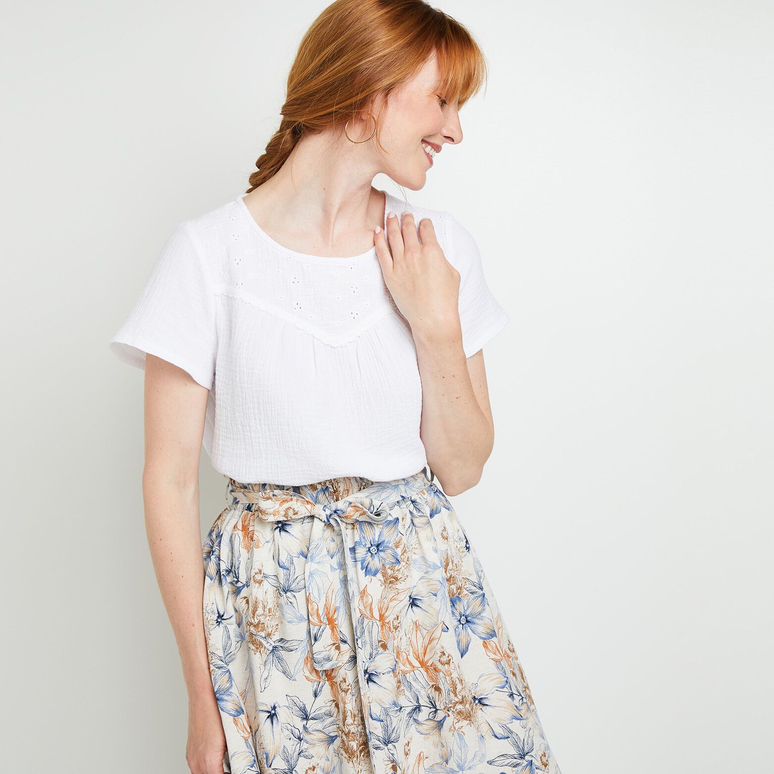 Blouse manches courtes femme