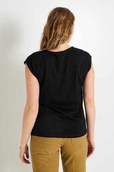 T-shirt col V femme