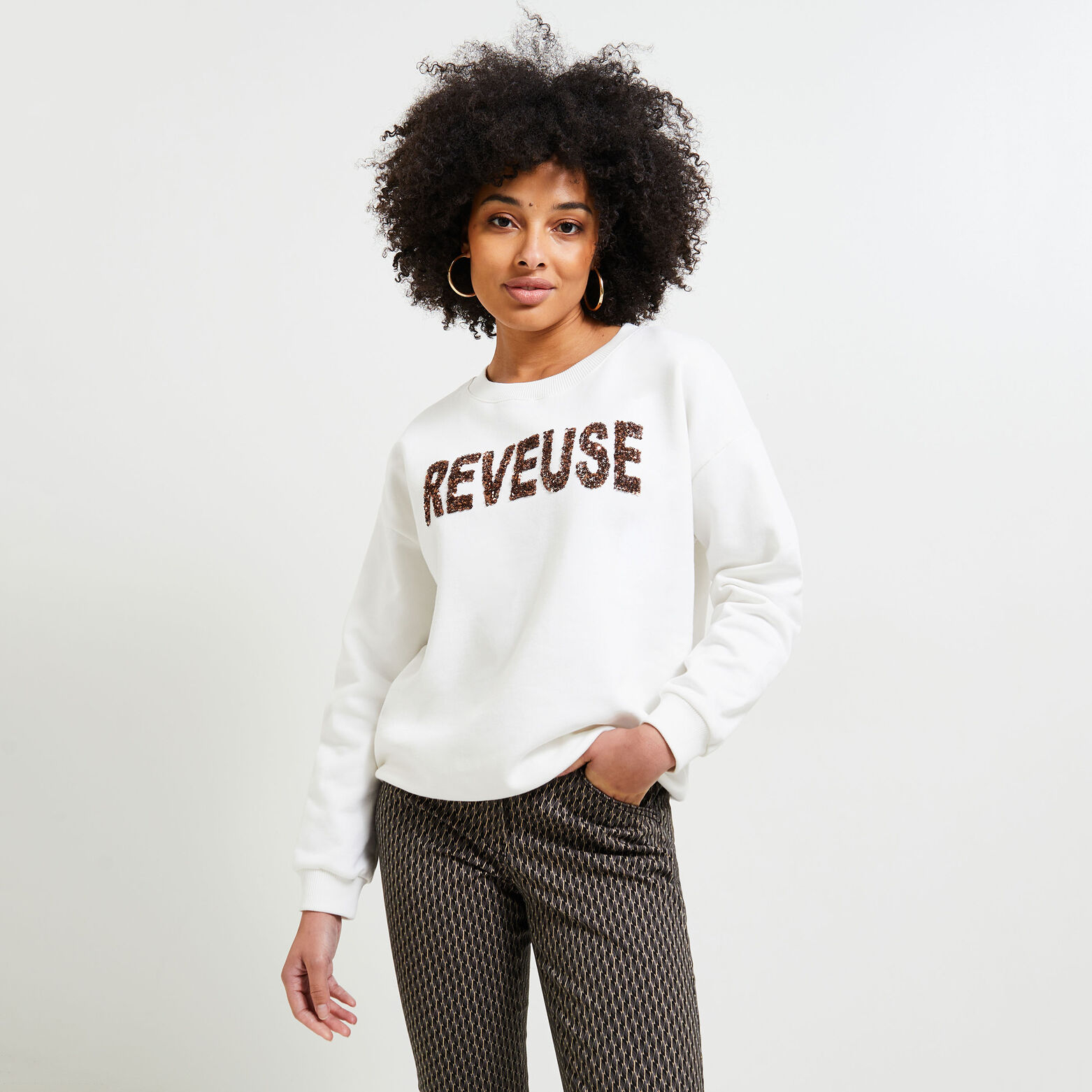 Sweat message femme
