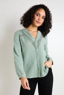 Chemise en gaze de coton femme