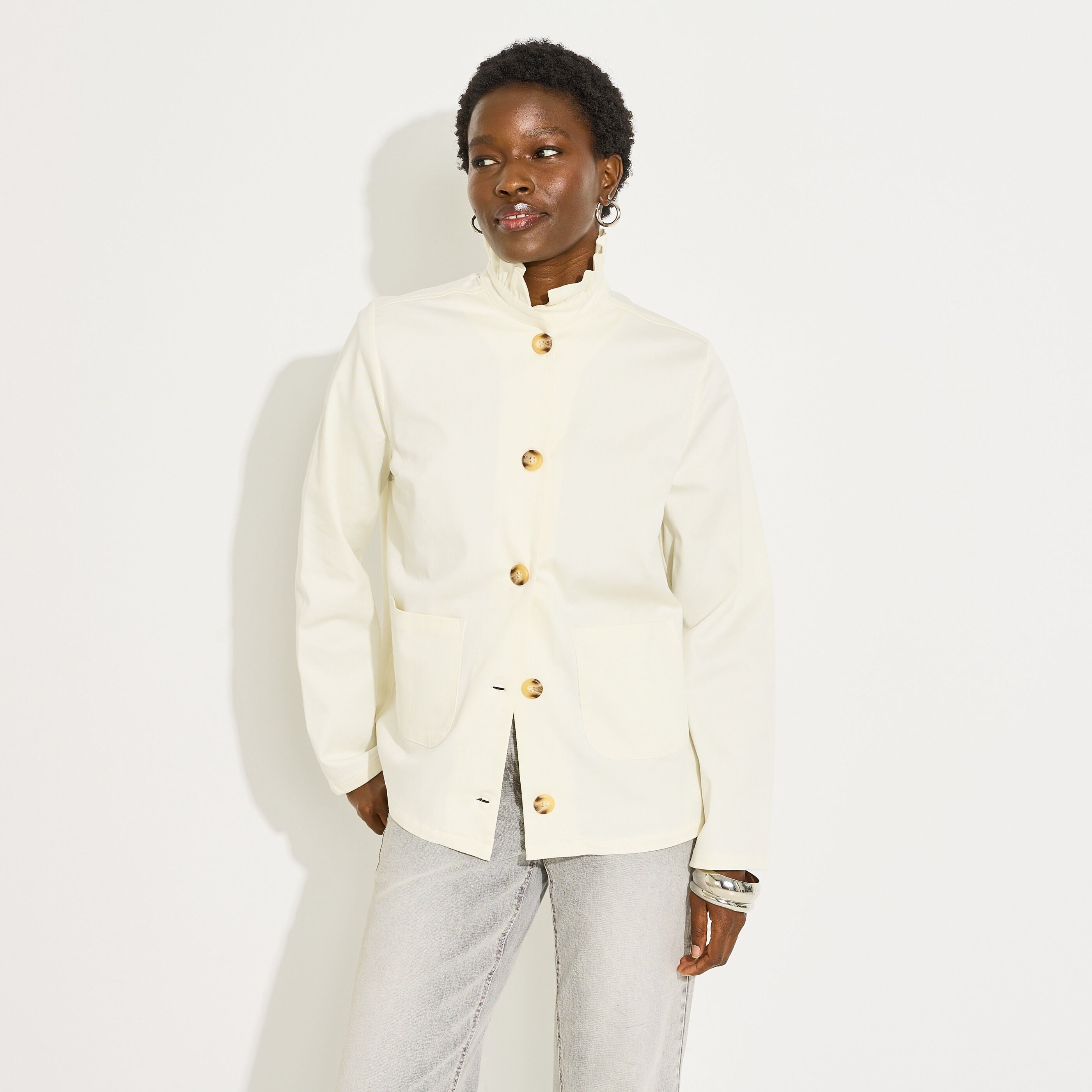 Veste col montant femme