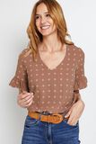 Blouse manches courtes femme