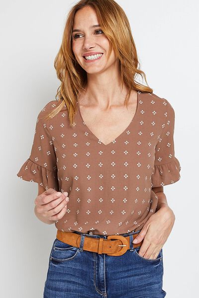 Blouse manches courtes femme
