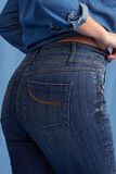 Jean raccourci taille haute femme