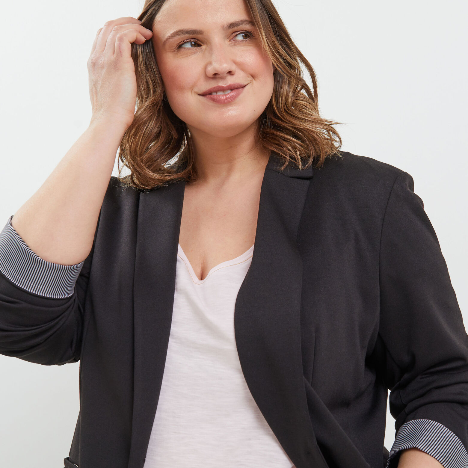 Veste tailleur en maille femme