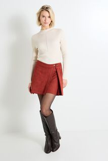 Jupe short suédine femme