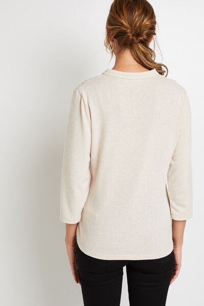 T-shirt col tunisien femme