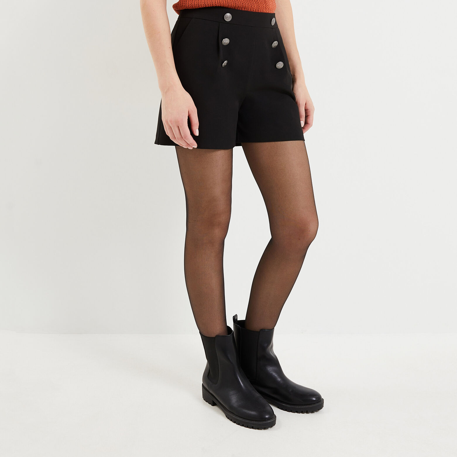 Short à pont noir