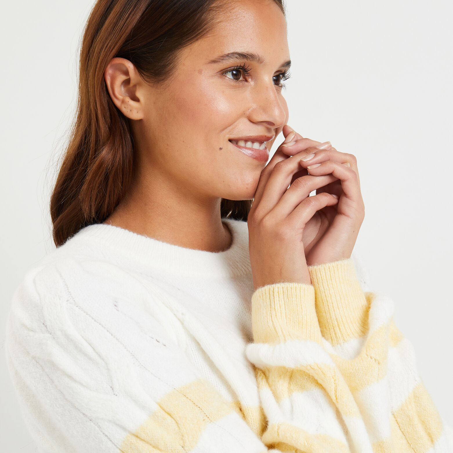 Pull rayé femme