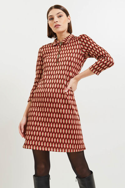 Robe en jacquard femme
