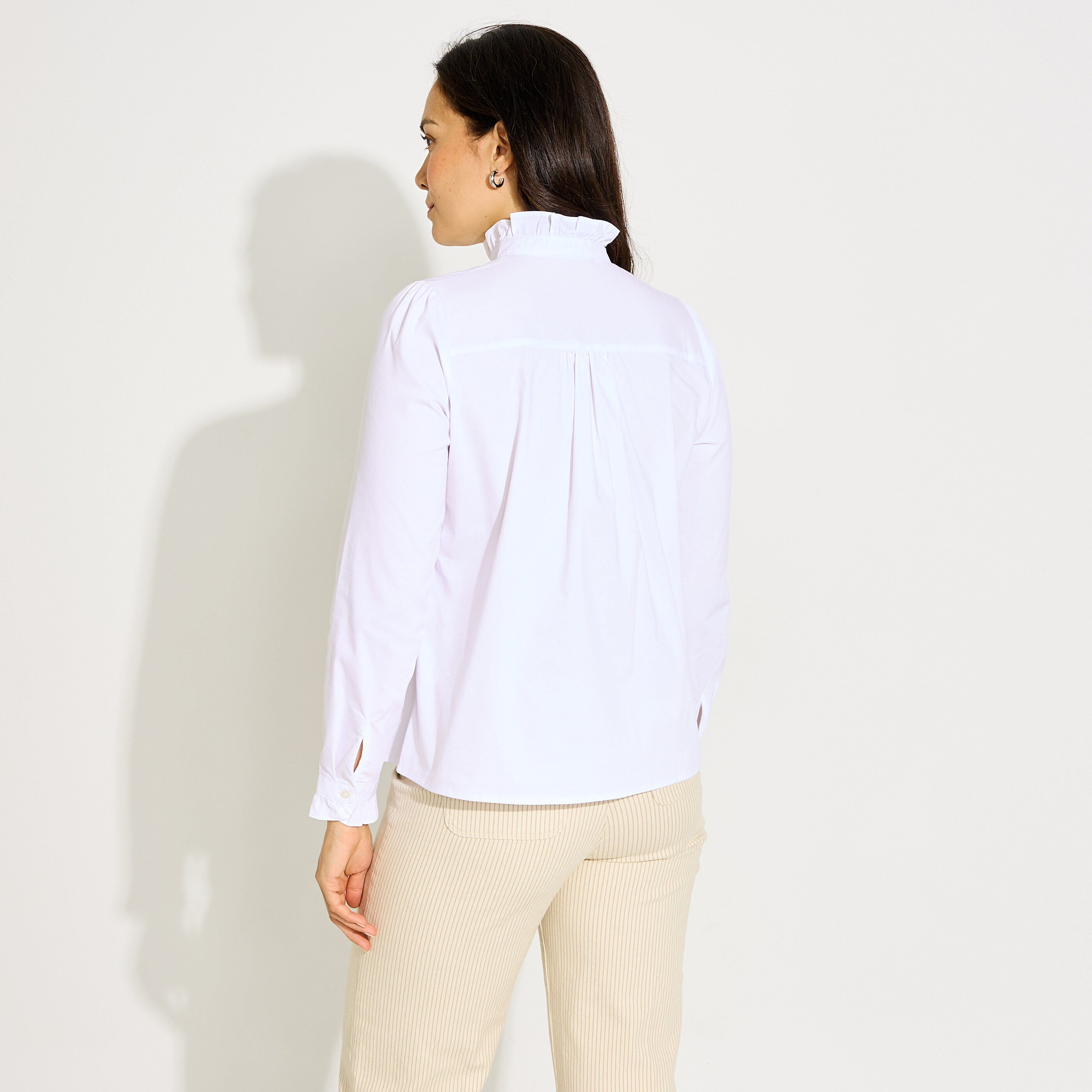 Chemisier col montant femme