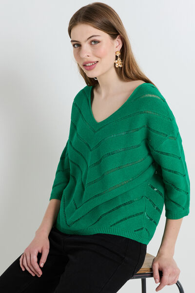 Pull manches 3/4 femme