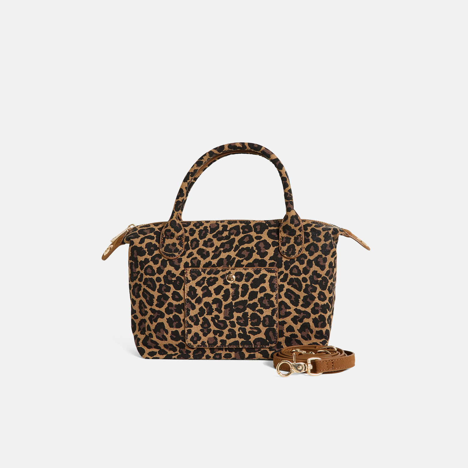 Sac bandoulière imprimé léopard femme