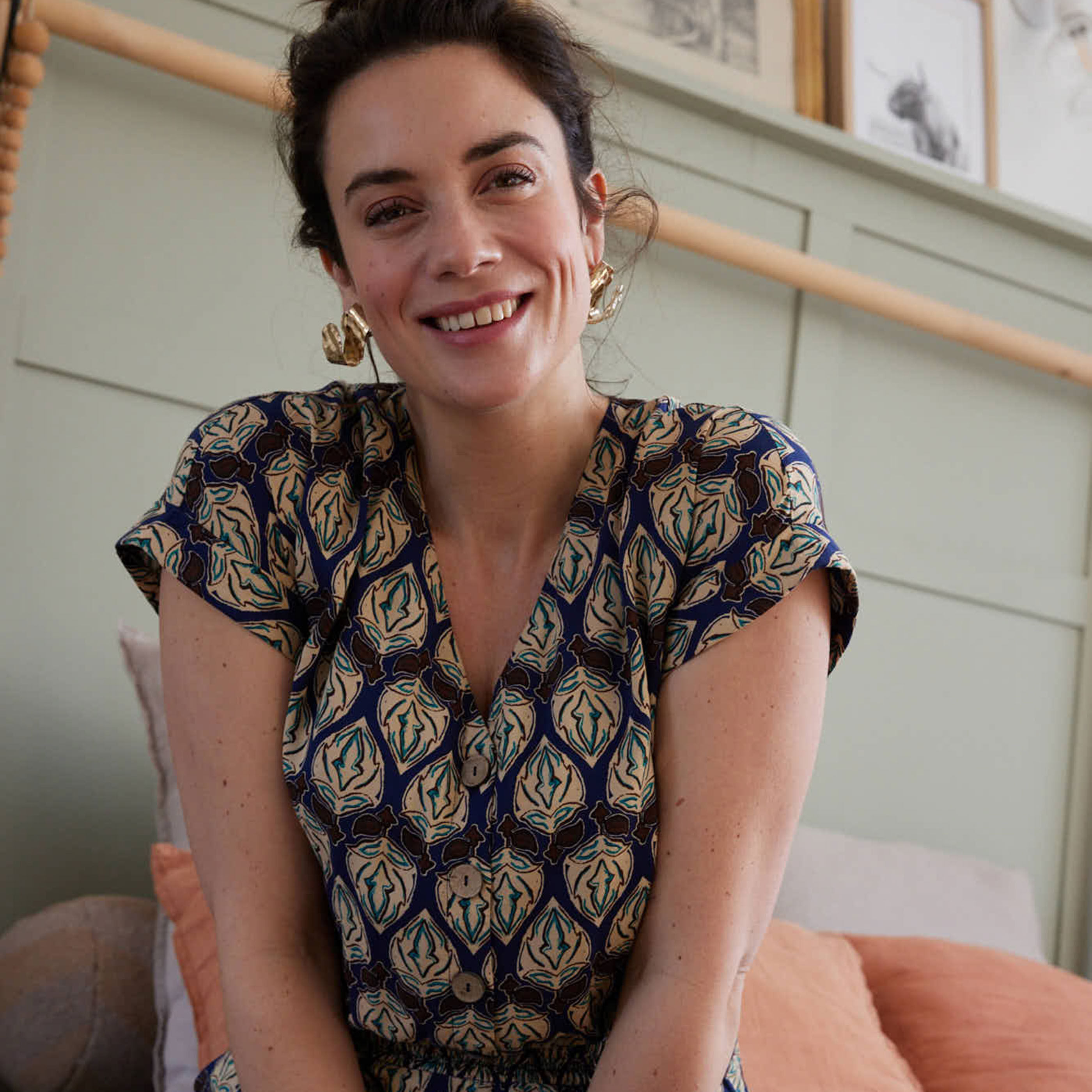 Combinaison imprim&eacute;e femme