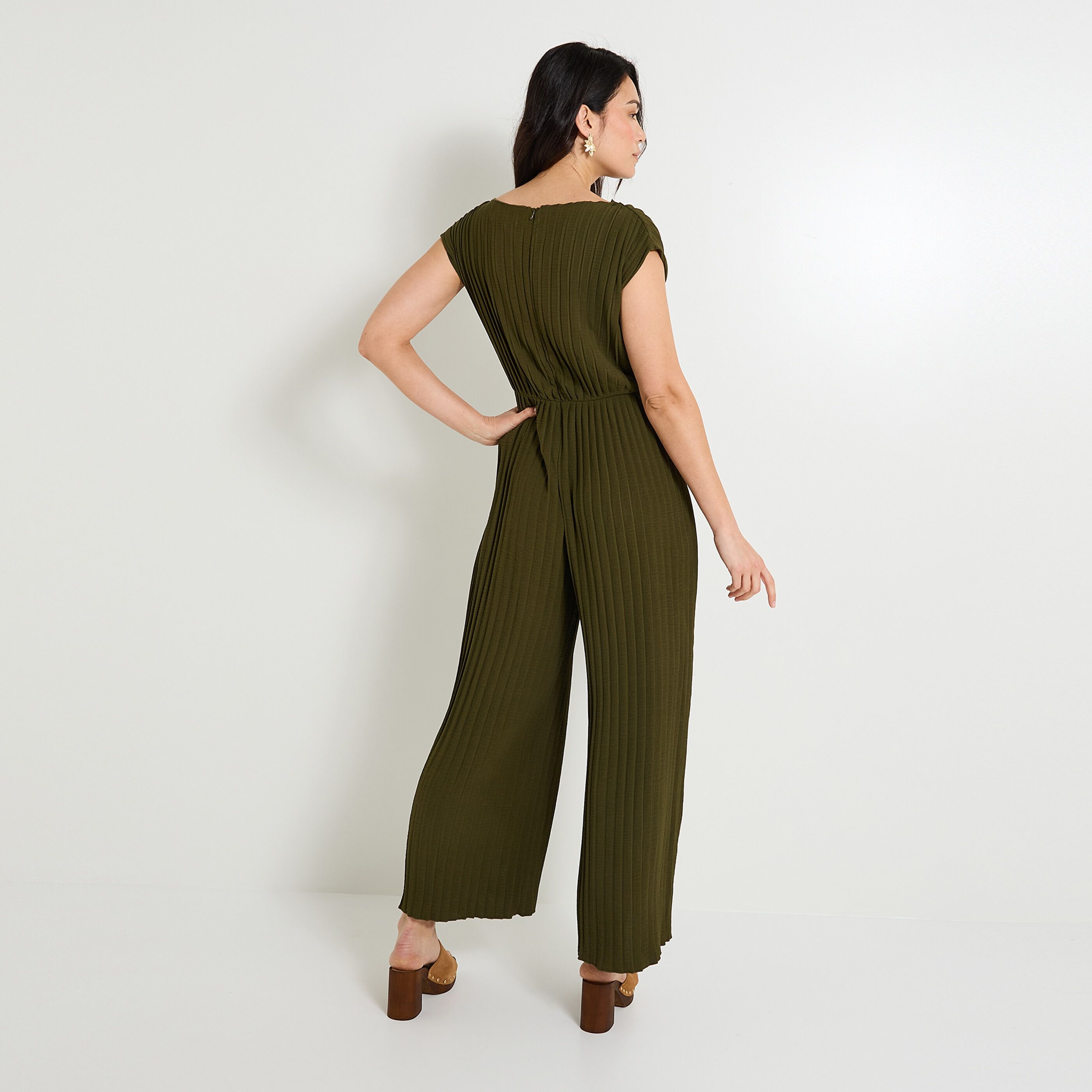 Combinaison pliss&eacute;e femme