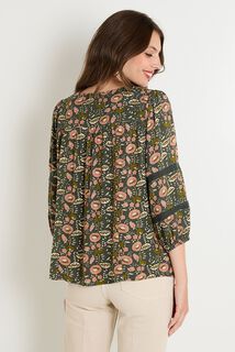 Blouse col V femme