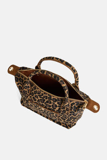 Sac bandoulière imprimé léopard femme