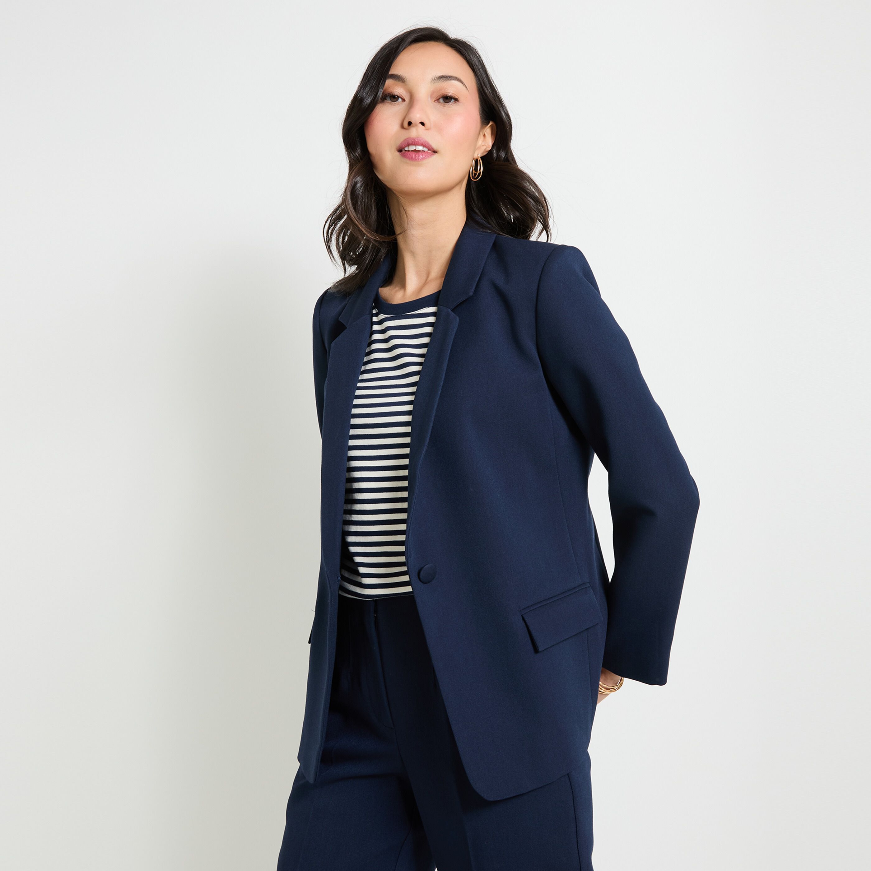Veste femme bleue marine on sale
